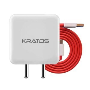 Kratos 65W Fast Charger Adapter & USB-A to Type C Cable Combo